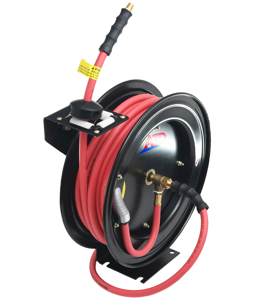 ATD 31176 3/8" x 50 ft. Auto Retractable Air Hose Reel