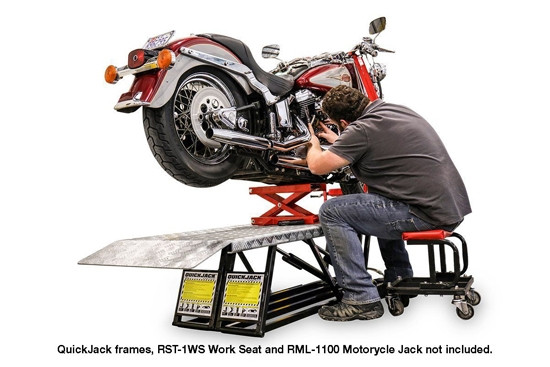 QuickJack 5150007 Motorcycle Lift Kit w/Vise | Best Buy Auto Equipment