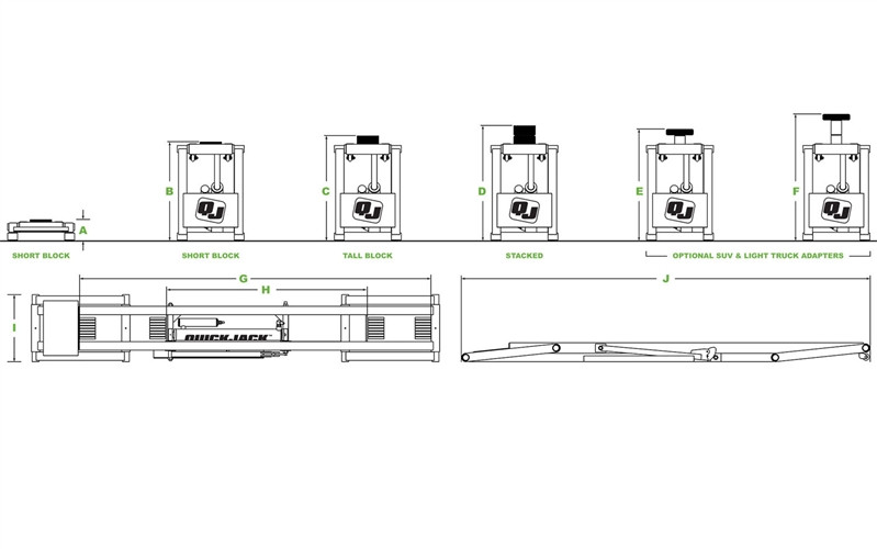 QuickJack 8000TLX Ex-Length Portable Truck & SUV Lift | Best Buy