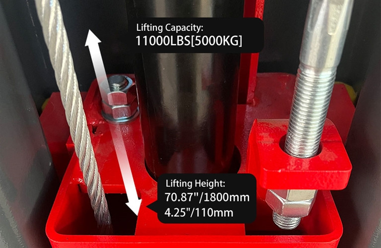 Katool KT-AS110D Asymmetric 2 Post Direct-Drive Lift 11,000 lbs