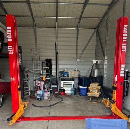 Katool KT-H100 Symmetric 10K Red Floor Plate 2 Post Lift | Best