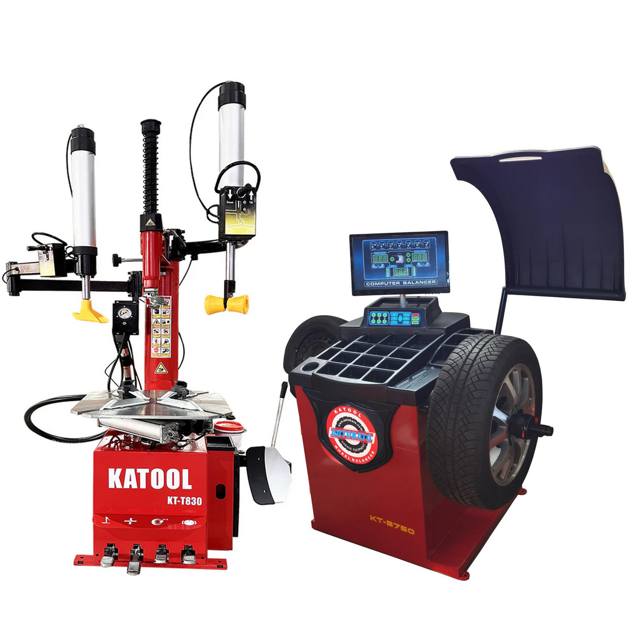 Katool KT-T830 Tire Changer & KT-B750 Wheel Balancer