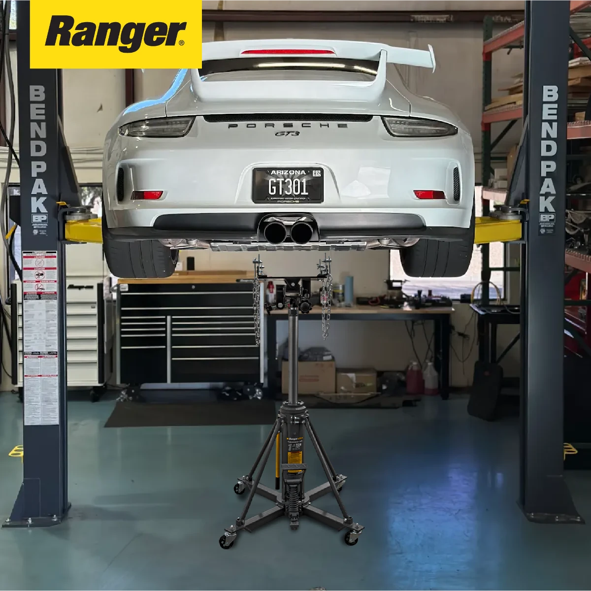 Ranger 5150406 3,000 lb Telescoping Transmission Jack