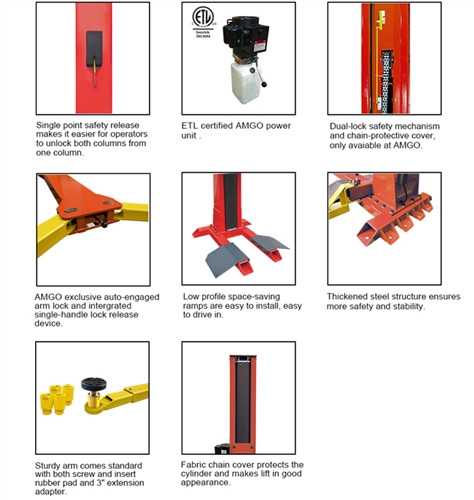 AMGO Hydraulics SL-7 7K Single Column Lift | Best Buy Auto Equipment