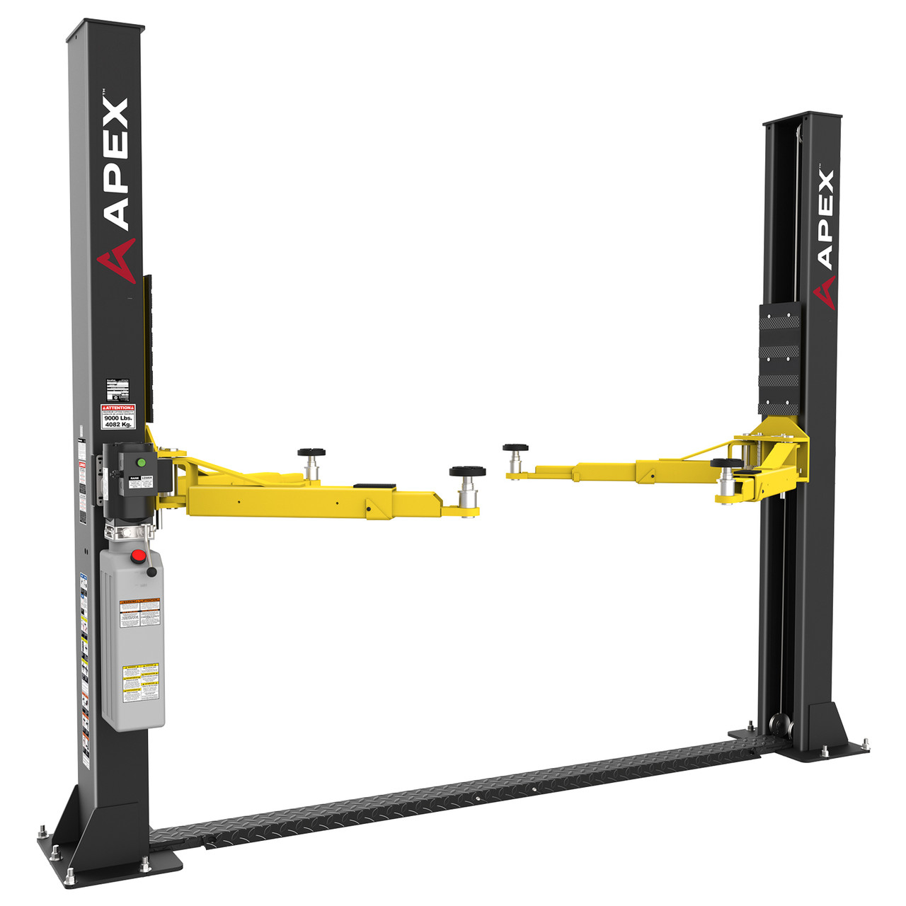 APEX AL9LC Floorplate Low-Ceiling 2 Post Lift 9,000 lbs