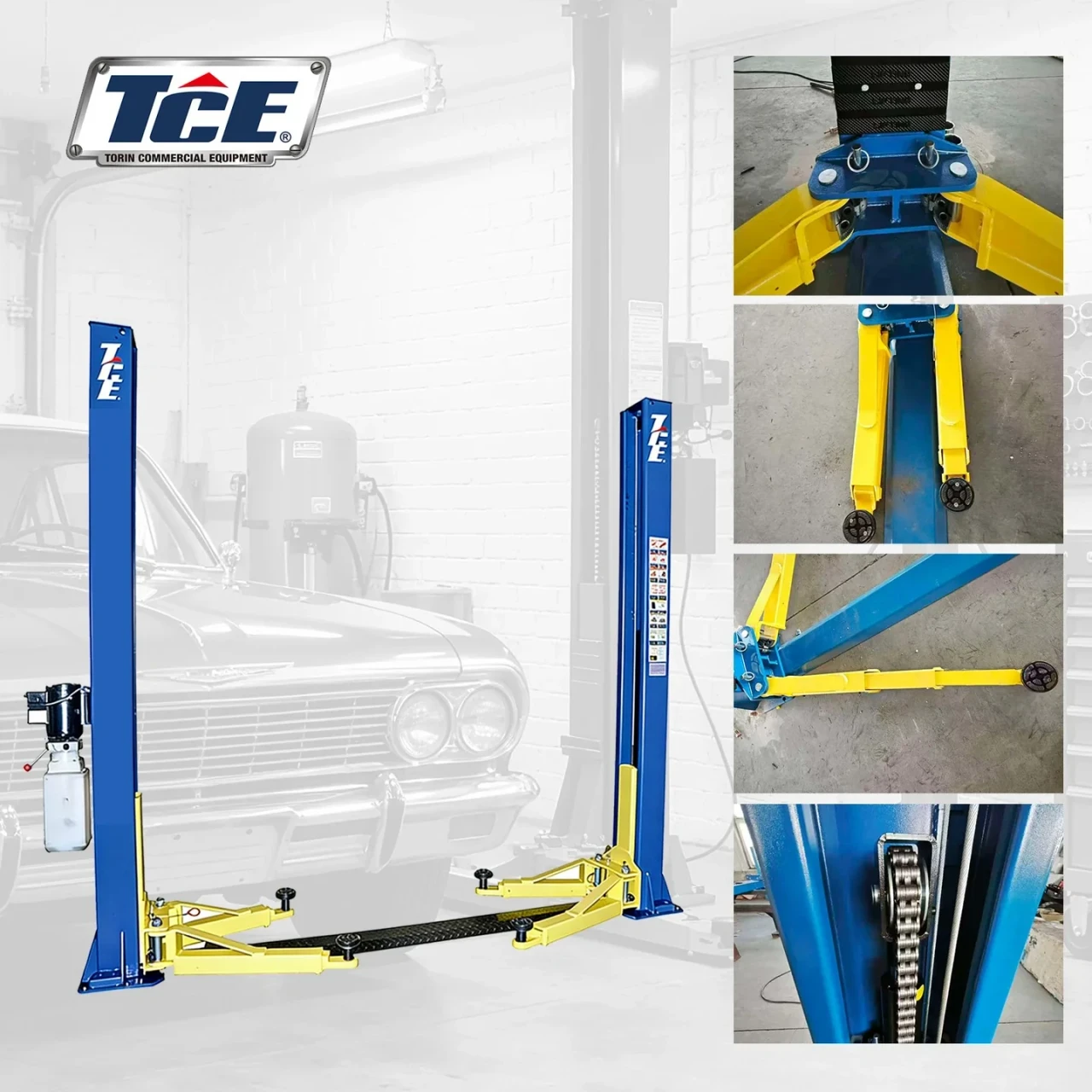 Torin TRJR-245LD TCE 220V 2 Post Lift 10,000 lb.