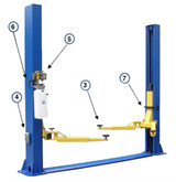 Auto Lift AL2-9K-FX 9,000 lb. 2 Post Floor Plate Car Lift
