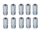 Amflo C10 1/2" Coupler  w/ 1/2" Female Thread T Style - 10 Pack