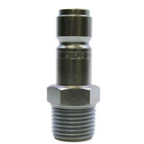 Amfo CP9 1/2" Coupler Plug with 1/2" Male Threads Automotive T Style - 10 Pack