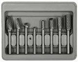 8pc 1/4" Shank Double Cut Carbide Rotary Burr Set