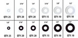 ATD 371 200pc Fiber & Nylon Washer Assortment