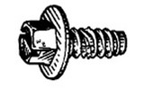 Auveco 16421 Slotted Hex Washer Head License Plate Screw, #14 x 5/8” Auveco 16421 Slotted Hex Washer Head License Plate Screw, #14 x 5/8”