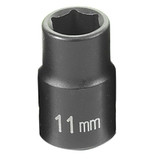 3/8"D 11mm 6pt Impact Socket