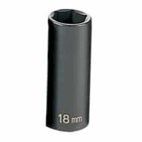 3/8"D 18mm 6pt Deep Impact Socket