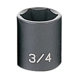 3/8"D 3/4" 6pt Impact Socket