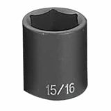 Grey Pneumatic 2030R 1/2" Drive x 15/16" Standard Fractional Impact Socket