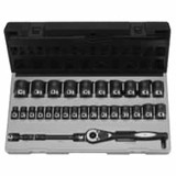 29pc 1/2"D 6pt Metric Duo-Socket Set