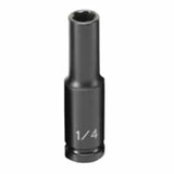 1/4"D 1/4" 6pt Deep Impact Socket