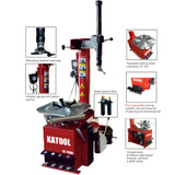 Katool KT-T800 Wheel Clamp Tire Changer  w/2.0 HP Motor
