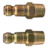 Milton Industries S-783 1/4" NPT Male T-Style Air Plug -  2 Pack