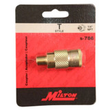Milton® S-786 1/4" Male NPT T-Style Air Coupler Milton® S-786 1/4" Male NPT T-Style Air Coupler