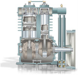 FS-Curtis ML30 240G 30HP(2) Duplex Tank Mounted Electric Air Compressor