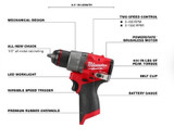 Milwaukee 3403-20 M12 FUEL™ 1/2" Drill/Driver (Tool Only) Milwaukee 3403-20 M12 FUEL™ 1/2" Drill/Driver (Tool Only)