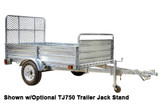 DK2 MMT5X7G-DUG 5ft x 7ft Galvanized Mighty Multi Utility Trailer w/Drive Up Gate
