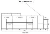 iDeal PSB-SSDD-48EPK-AK 48" Solid Extension Kit