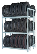 RiveTier® II 3DES Double Starter 3 Tier Tire Rack - 6 Shelves