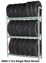 RiveTier® II 6SES Single Starter 6 Tier Tire Rack - 6 Shelves