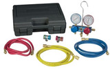 R134 Aluminum Manifold, Hoses & Couplers Set