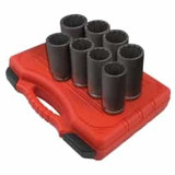 1/2"D Deep 12pt Spindle Nut Impact Socket Set