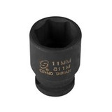 1/4"D 11MM IMP 6PT BLK SOC