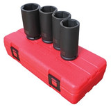 Sunex 2838 1/2" Dr Metric Deep Spindle Nut Impact Socket Set