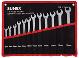 Sunex 9917MA 12Pcs Metric V-Groove Combination Wrench Set Sunex 9917MA 12Pcs Metric V-Groove Combination Wrench Set