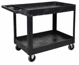 Luxor XLC11-B 2 Shelf Heavy-Duty Utility Cart