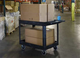 Luxor XLC11-B 2 Shelf Heavy-Duty Utility Cart Luxor XLC11-B 2 Shelf Heavy-Duty Utility Cart