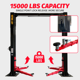Katool KT-M150D Symmetric 15,000 lbs 2 Post Lift