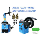 Atlas® TCWB-MC-COMBO1 TC221 Tire Changer & WB11 Wheel Balancer Motorcycle Combo
