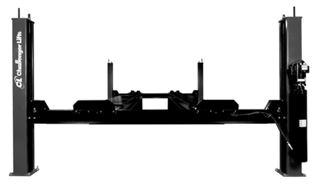 Challenger 4030EFX Closed Front Ex-Length Flat Deck 4 Post Lift  - New Black Color