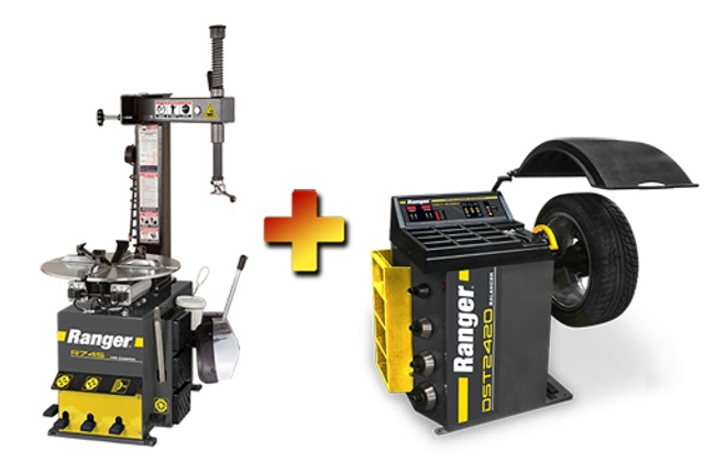 Ranger R745 RimGuard™ 21" Capacity Entry-Level Tire Changer &  DST-2420 Dynamic Wheel Balancer Combo Ranger R745 RimGuard™ 21" Capacity Entry-Level Tire Changer &  DST-2420 Dynamic Wheel Balancer Combo