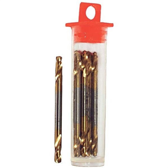 (12pk) 1/8"DE Titanium Drill Bits (12pk) 1/8"DE Titanium Drill Bits