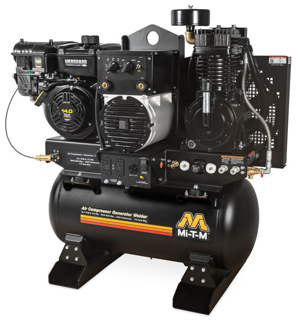 Mi-T-M AGW-SV14-30M 30G Two Stage Gasoline Compressor / Generator / Welder w/Vanguard Engine