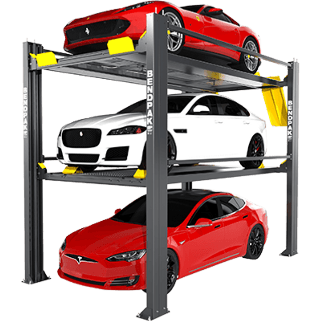 BendPak HD-973P 9,000 & 7,000 Lb. Capacity Tri-Level Parking Lift