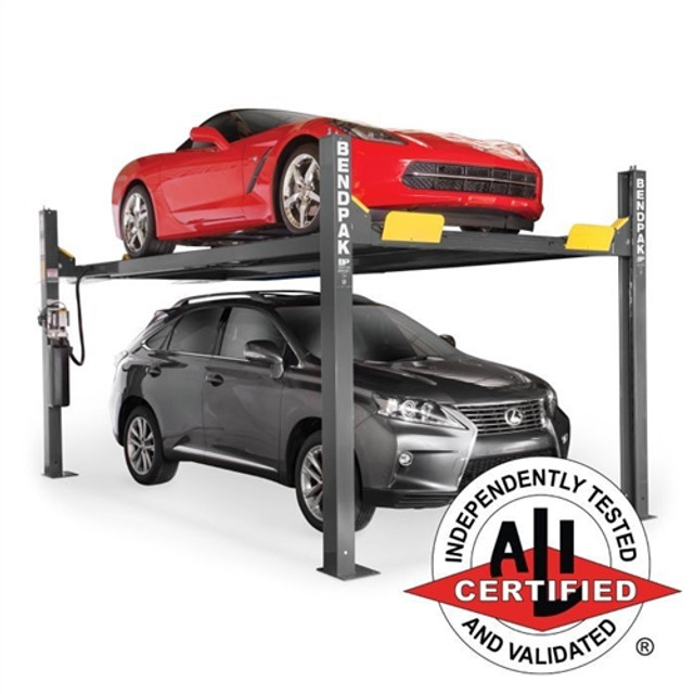 BendPak HD-9XW Extra Tall Four Post Car Storage Parking Lift 9,000 lb. - New Gray