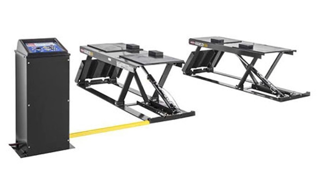 BendPak P9000LTF Low-Rise, Open-Center Pit-Style, Flush-Mount Car ALI Lift 9,000 lb. BendPak P9000LTF Low-Rise, Open-Center Pit-Style, Flush-Mount Car ALI Lift 9,000 lb.