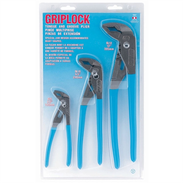 Channellock GLS3 3 Pc. GripLock® Plier Set Channellock GLS3 3 Pc. GripLock® Plier Set
