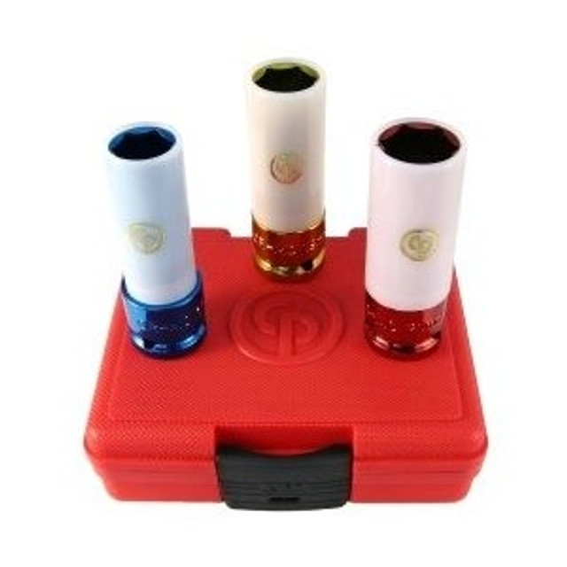 1/2"D 3pc Met Wheel Nut Protector Impact Socket Set 1/2"D 3pc Met Wheel Nut Protector Impact Socket Set
