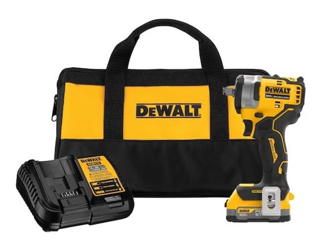 DeWalt DCF911E1 20V Max 1/2" Compact Impact Wrench Kit w/ Hog Ring Anvil DeWalt DCF911E1 20V Max 1/2" Compact Impact Wrench Kit w/ Hog Ring Anvil